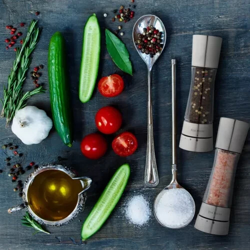 Stainless steel Salt and Pepper grinder set