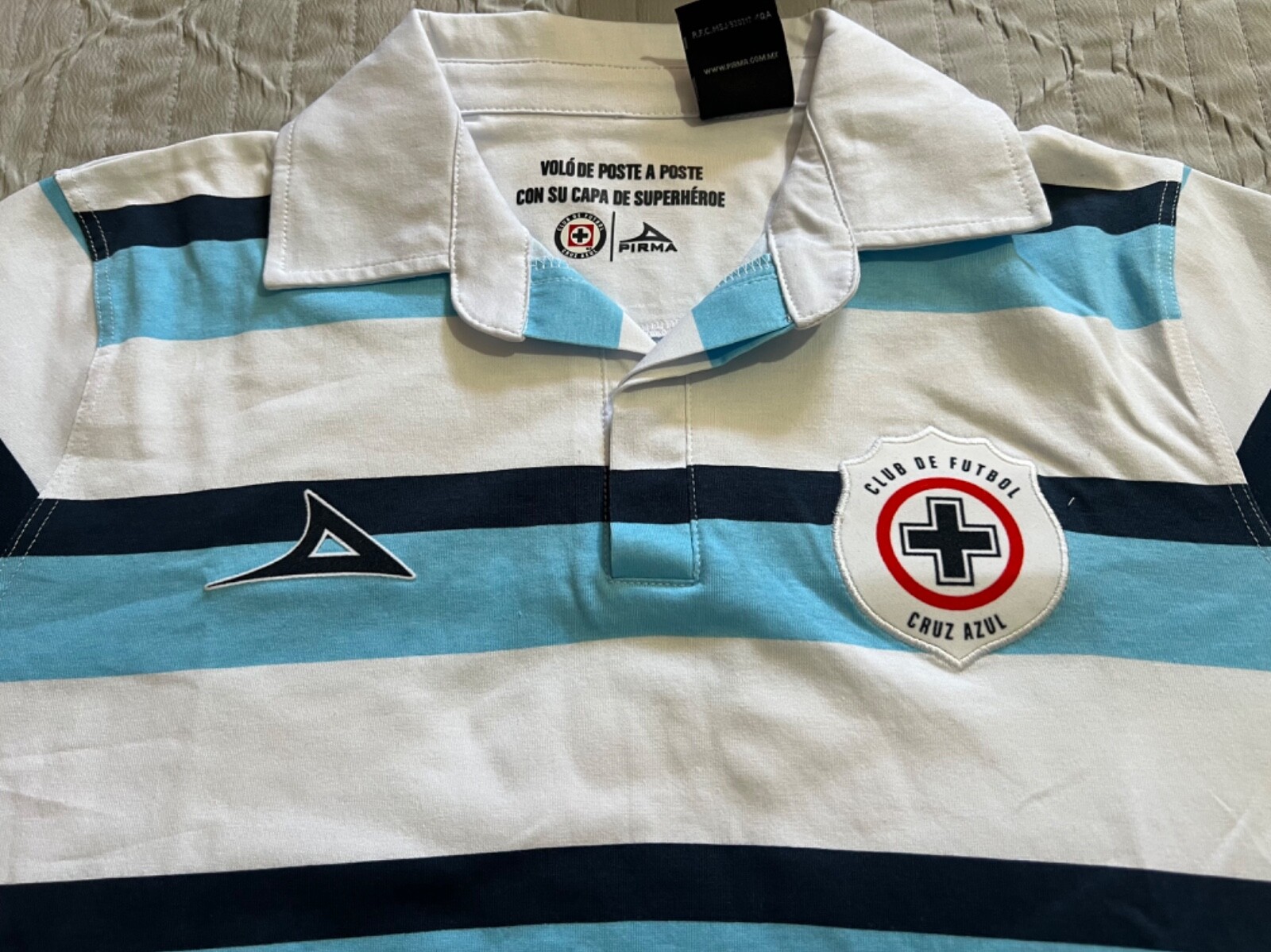 PIRMA PLAYERA CONMEMORATIVA CRUZ AZUL MEN’S EDICIÓN ILIMITADA MARIN