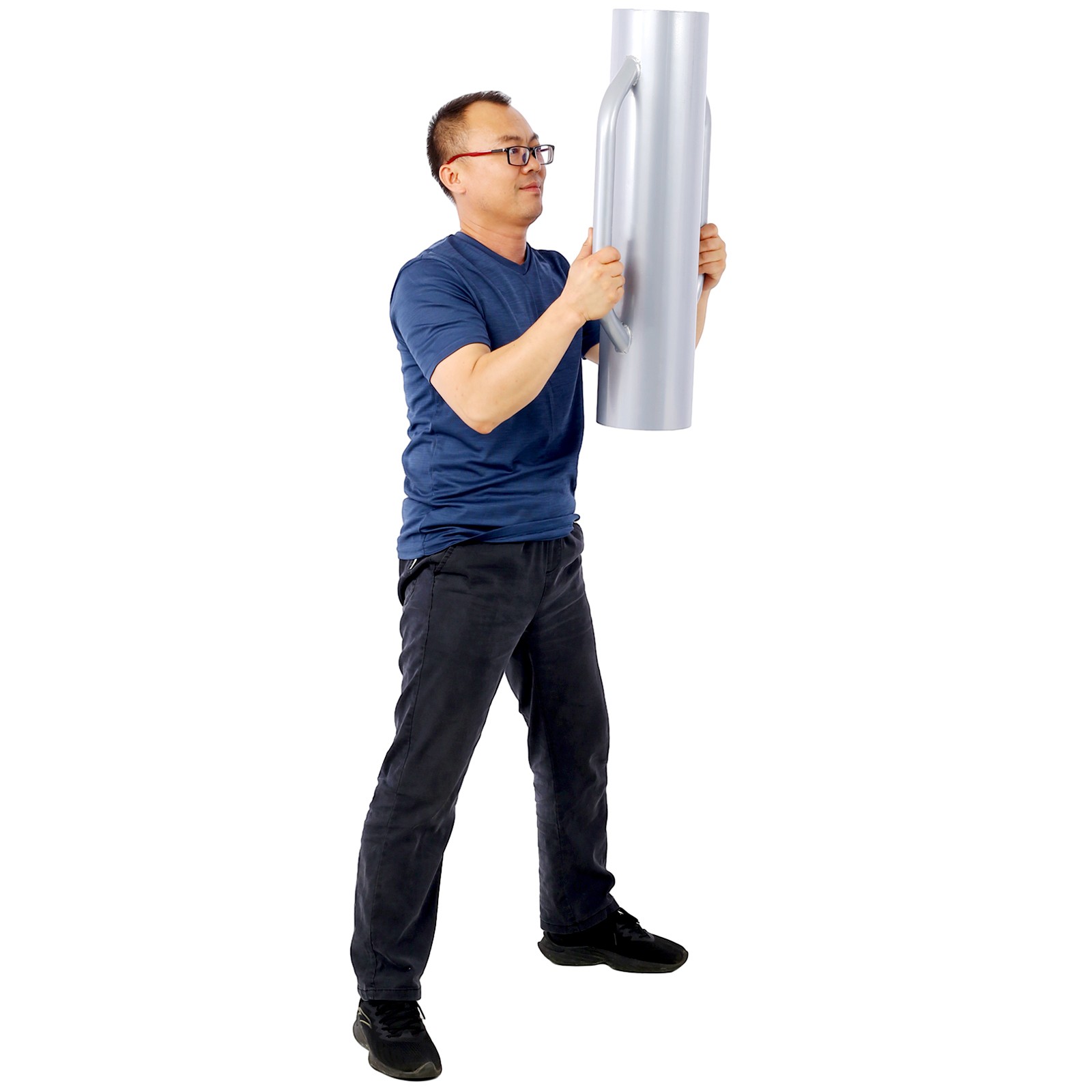 Heavy Duty Fence Post Driver Hand Post Pounder w/ Handle Wooden Post Hole Digger