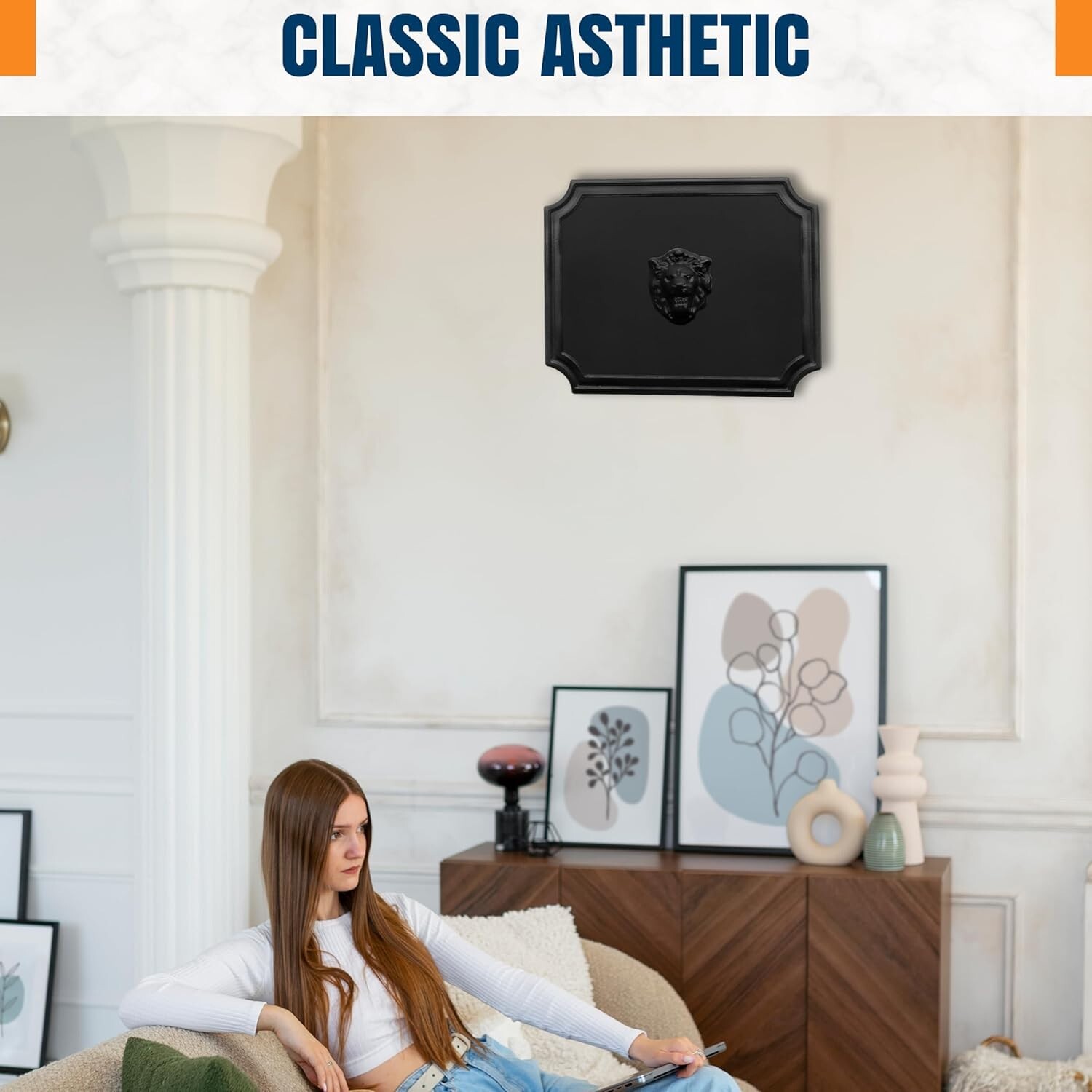 Fire Backs for Fireplace Heat Reflection Wall with Feet - 20"(W) x 16"(H)