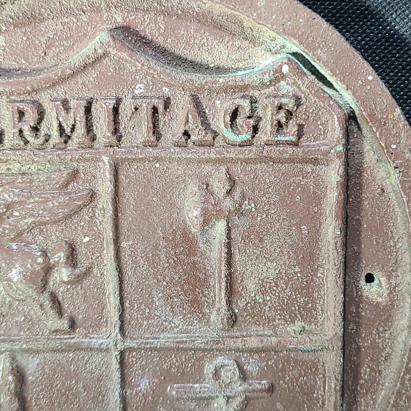 Bronze USS HERMITAGE LSD-34 USAT Navy War Ship Military Vtg Wall Plaque