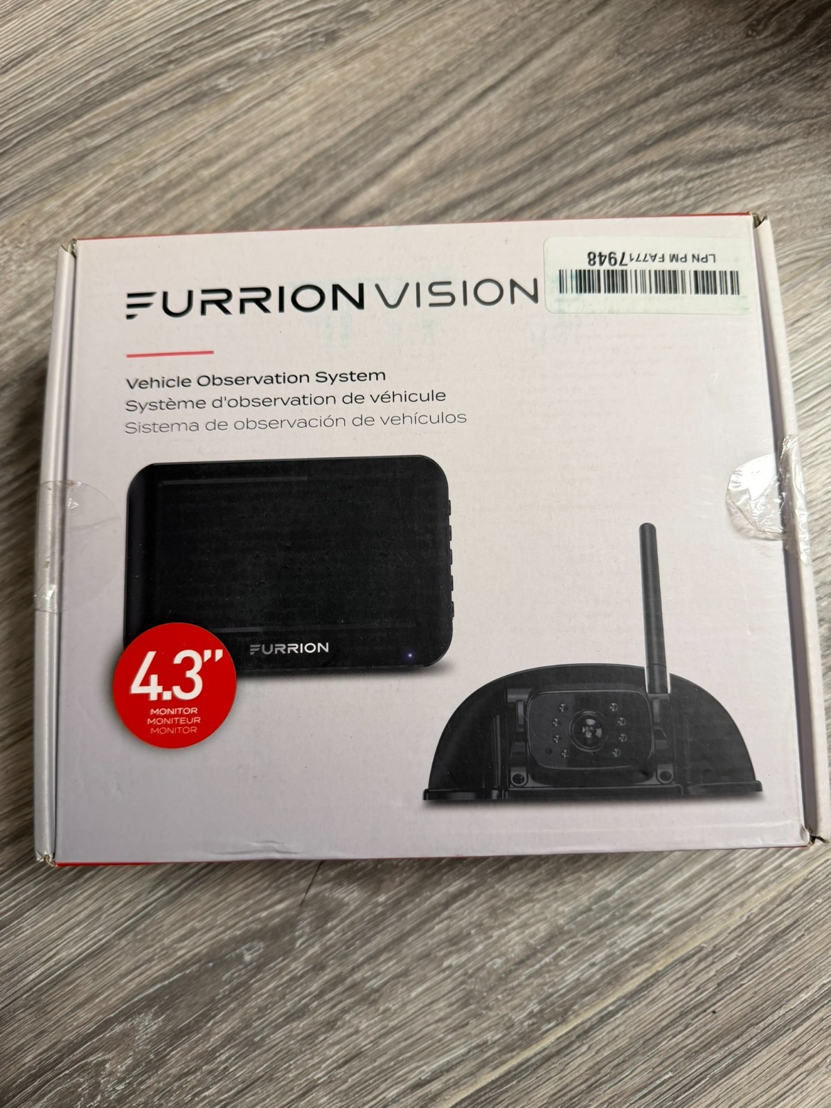 Furrion Vision S, Vehicle Observation System, 4.3" Monitor, FOS43TASF