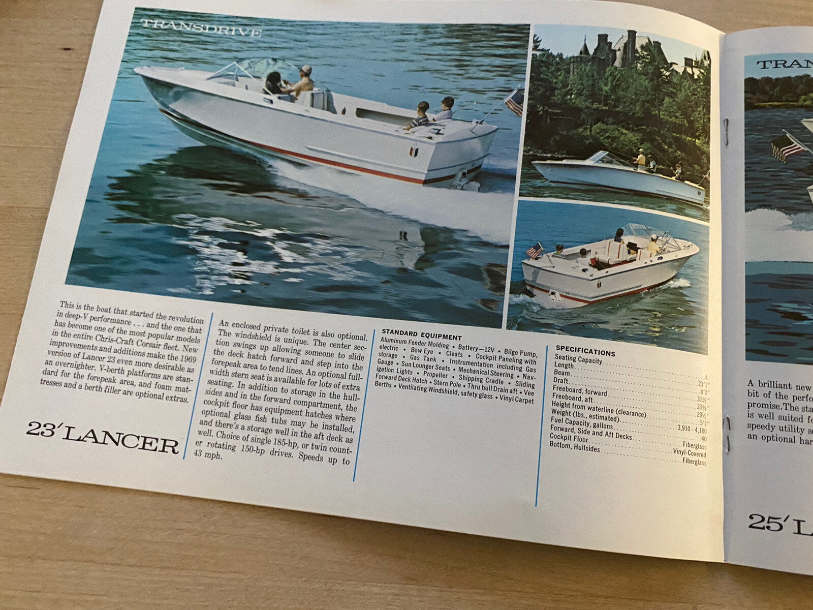 Chris Craft 1969 Sport Performance Boat Brochure / Catalog (Lancer / XK)