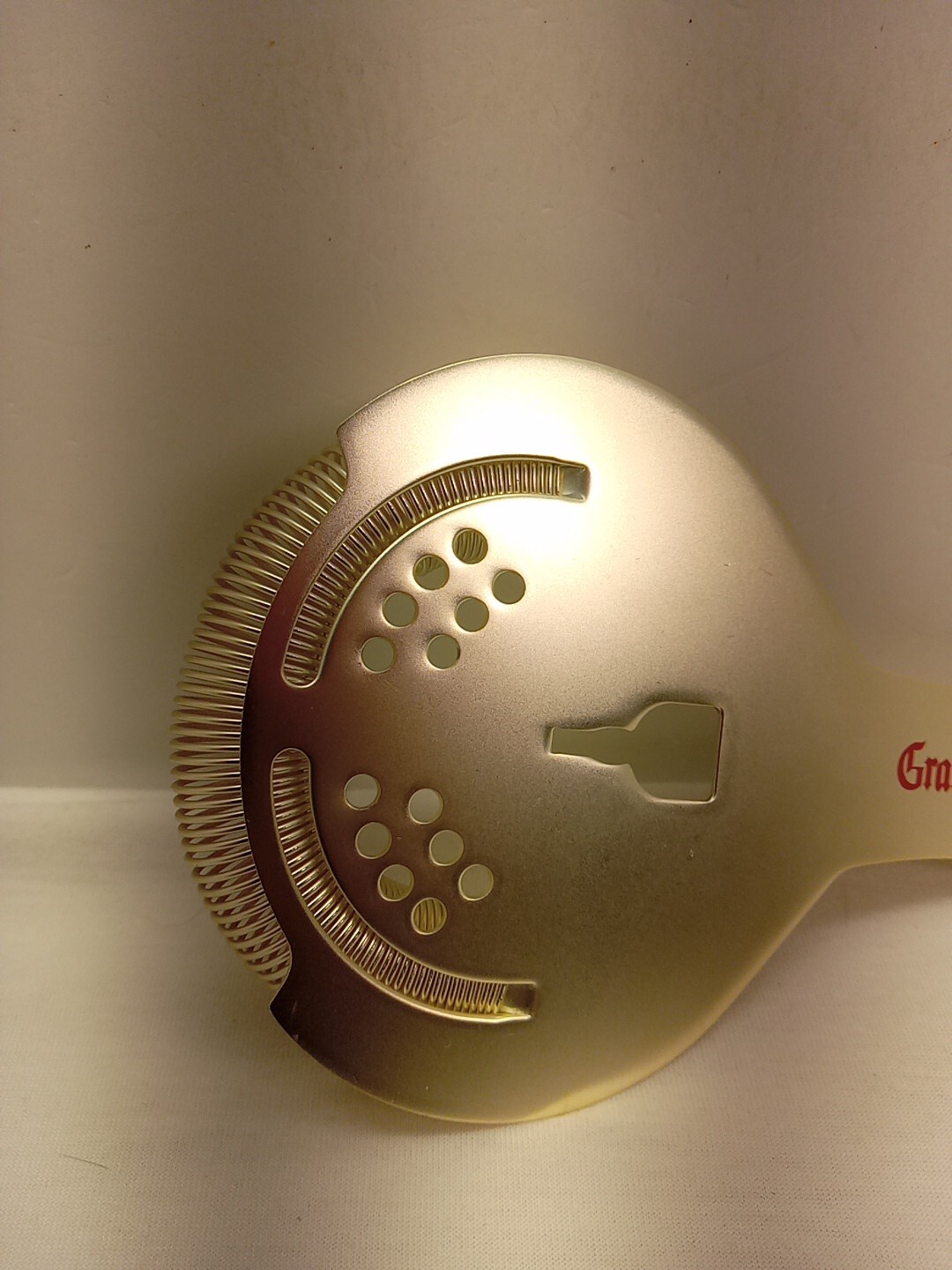 Grand Marnier Stainless Steel Bar Strainer 6" Long