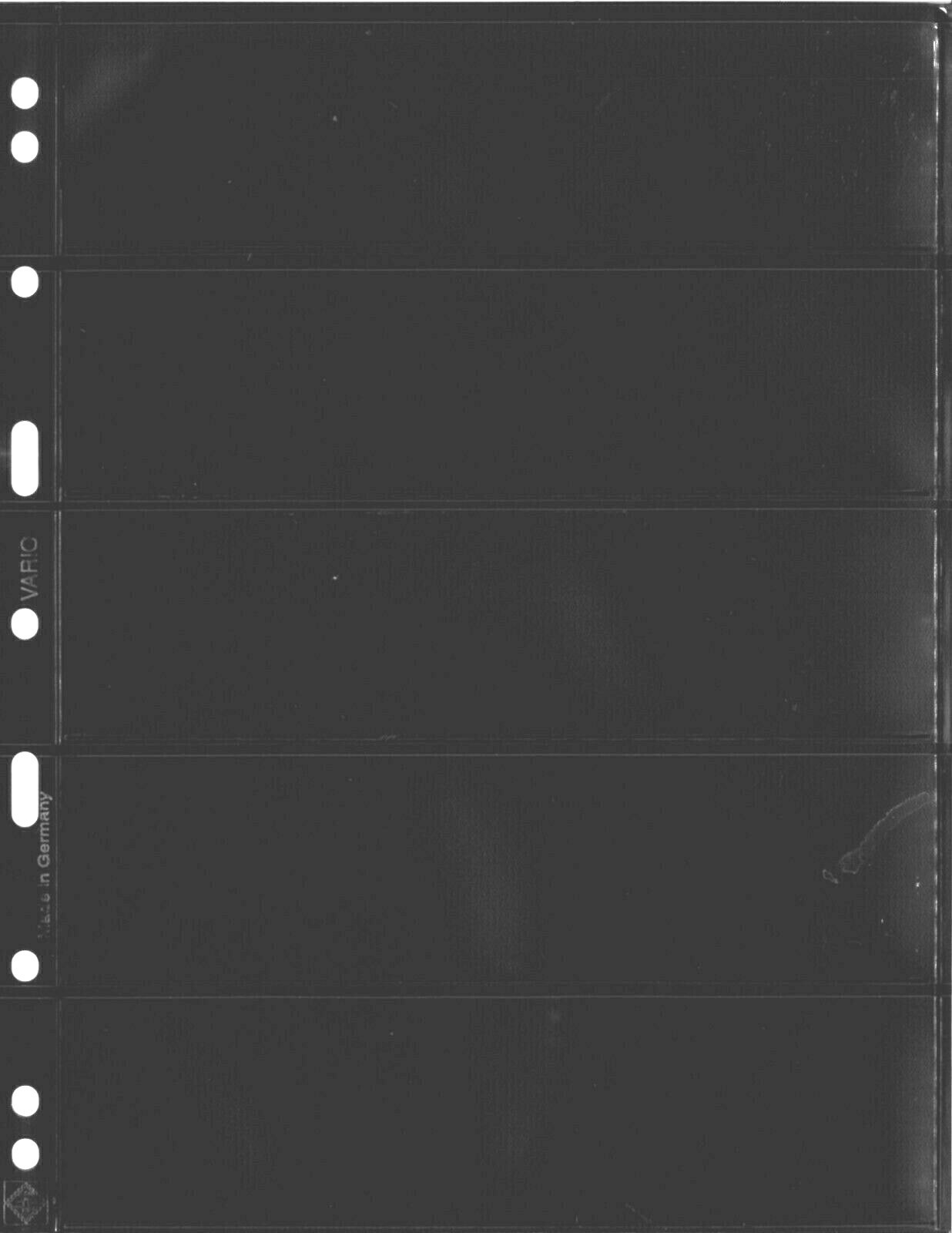 Lighthouse VARIO Stock Sheet Double Sided 5 Pocket Protector Pages Size: 5S