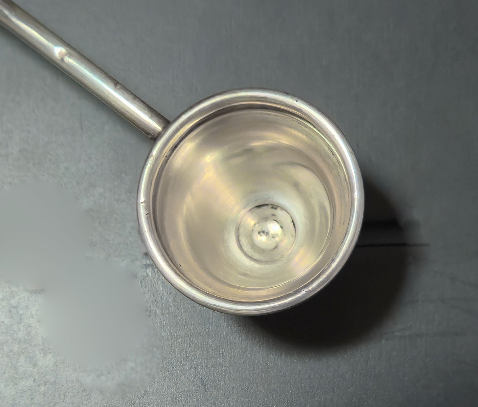 RARE! 1972 REED & BARTON STERLING SILVER W/ WOOD HANDLE CANDLE SNUFFER 10” LONG