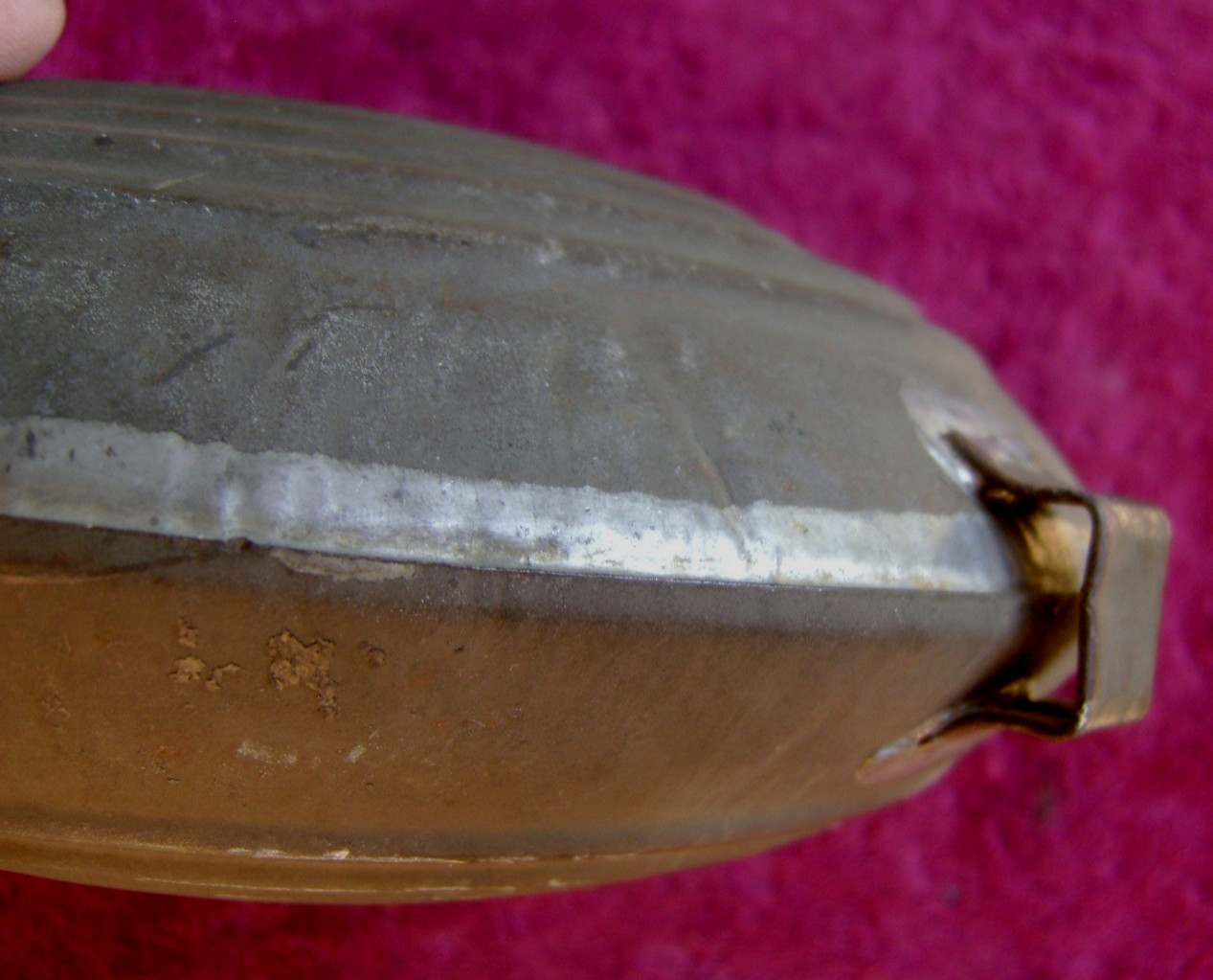 NICE CIVIL WAR ERA UNION NON- EXCAVATED "BULLSEYE" CANTEEN