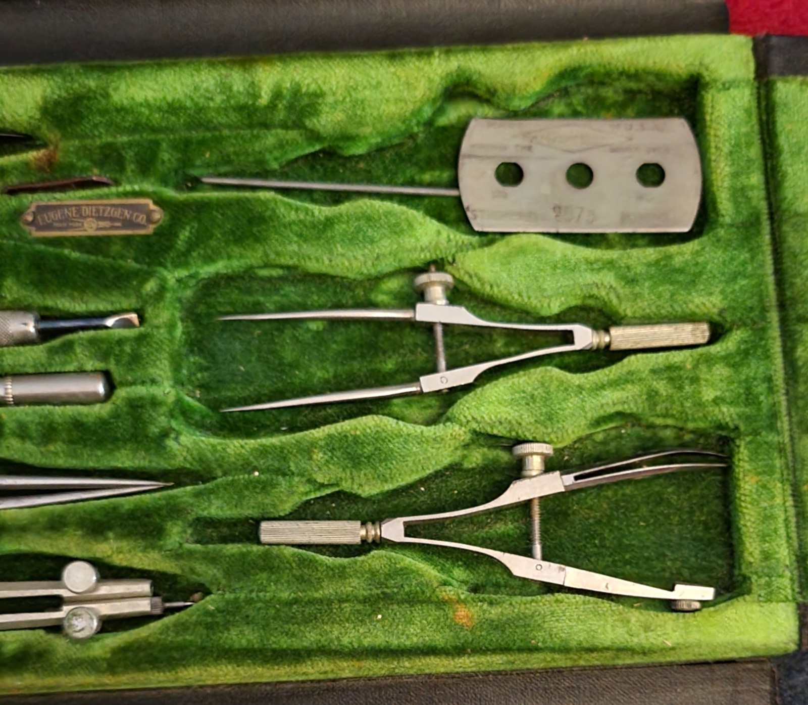 Antique Eugene DIETZGEN Co DRAFTING SET as found see photos