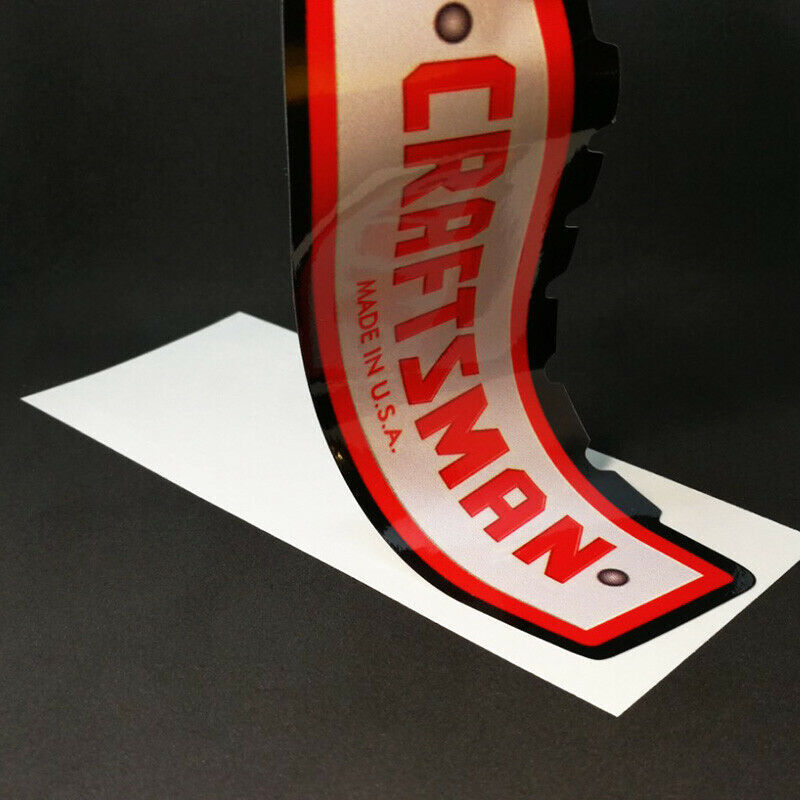 1960's CRAFTSMAN TOOLS x 3 Vintage Style DECAL, 6" Vinyl STICKER