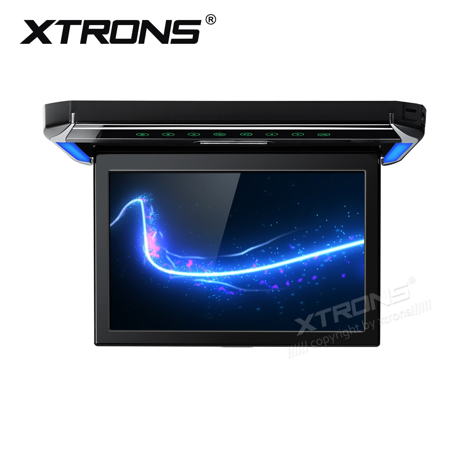 XTRONS 12.1" Car Overhead Player Wide Screen 1080P Flip Down Roof Mount Monitor