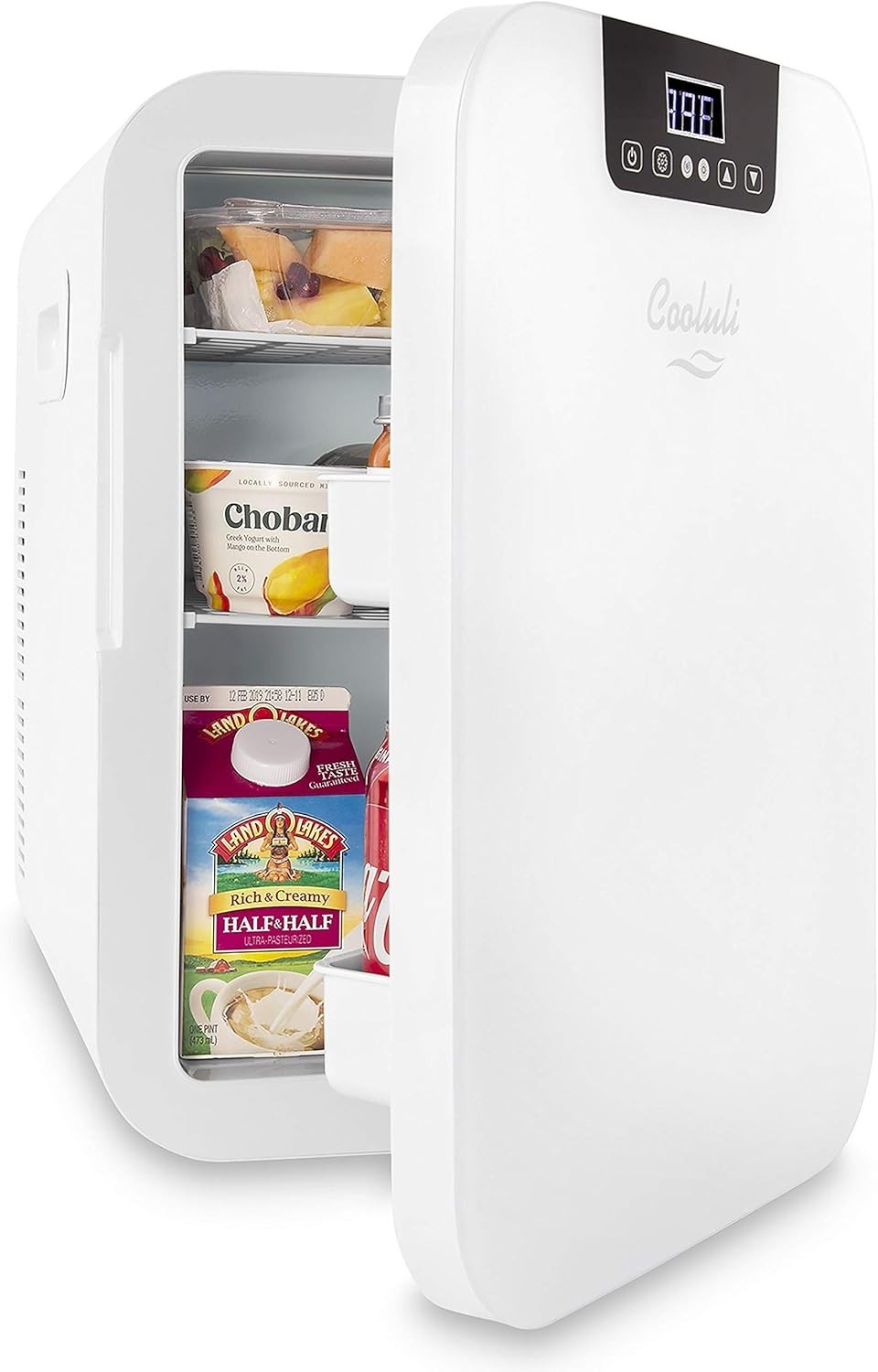 Cooluli 20 Liter Mini Fridge with Temperature ControlWhite Thermoelectric Cooler