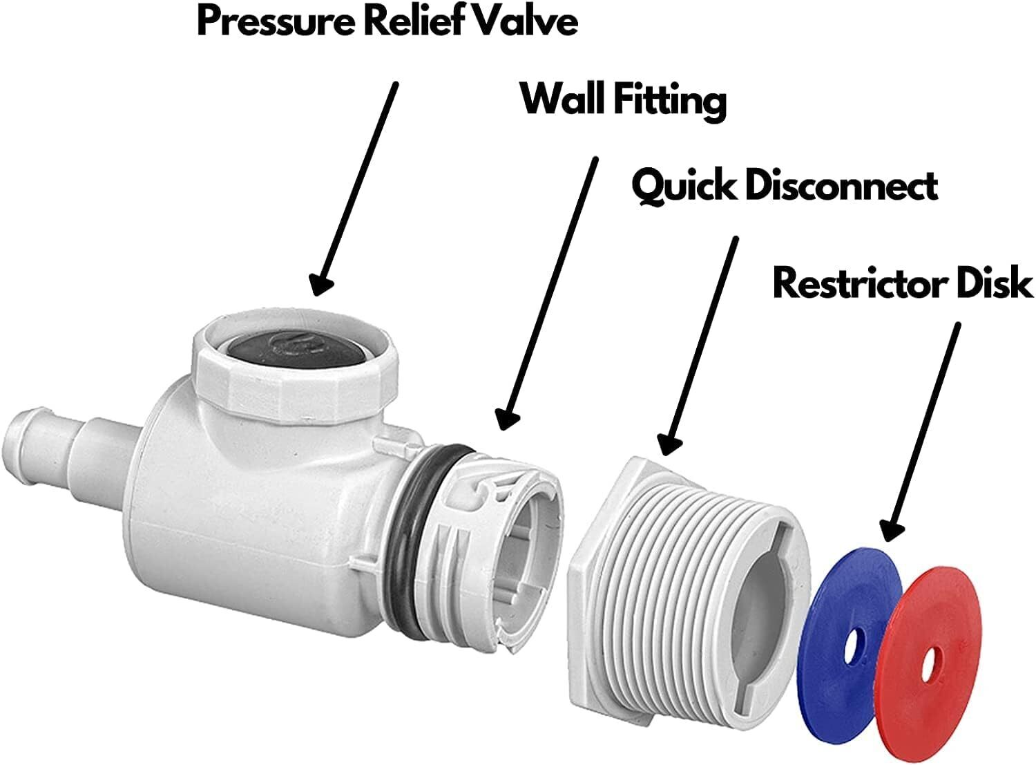 Universal Wall Fitting UWF Connector 9-100-9001 For Polaris 280/380 Pool Cleaner