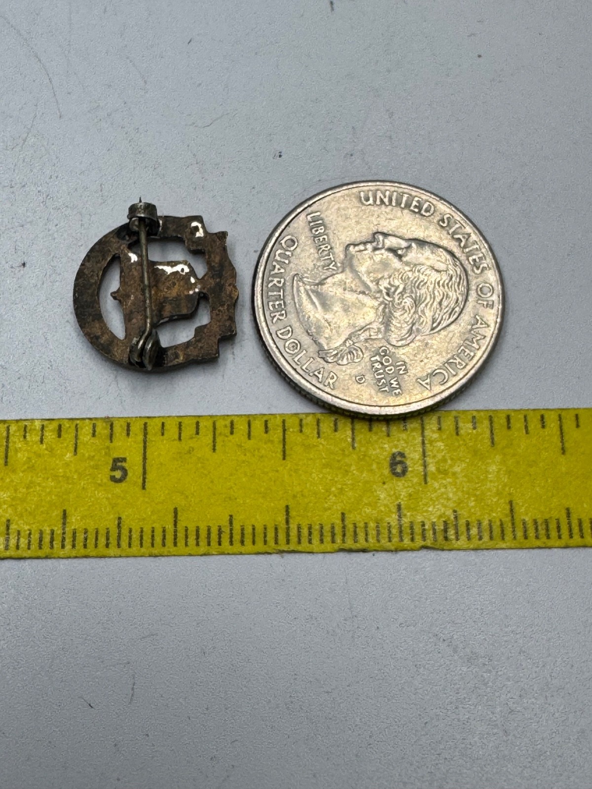 1926 Sesquicentennial Liberty Bell Lapel Pin Bronze Patriotic 1776 US Souveni