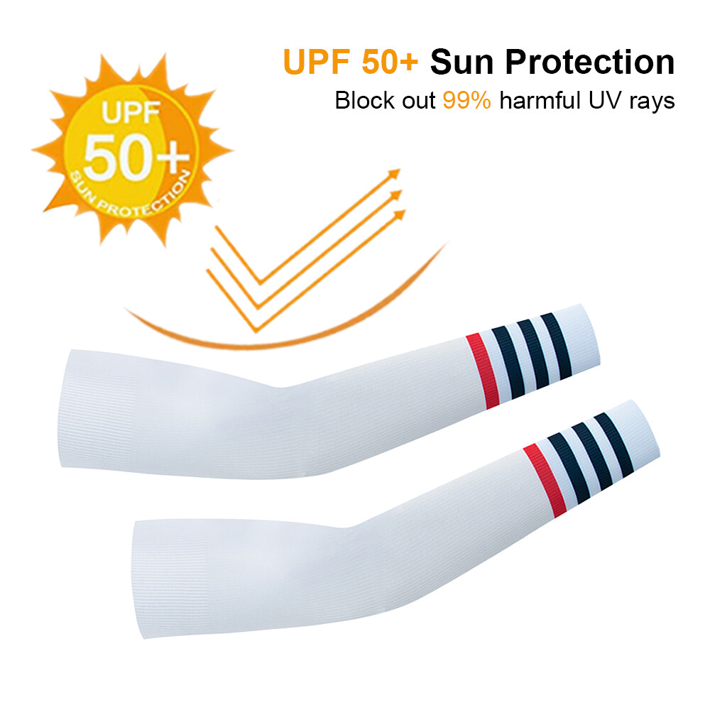 Summer Cooling Arm Sleeves Cover UV Sun Protection Sports Outdoor For Men Women