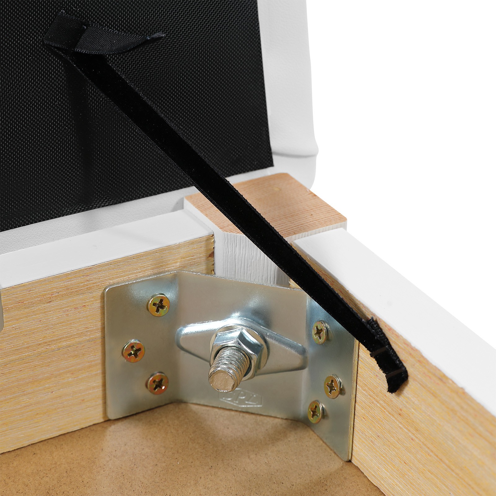 Wooden White Duet Piano Keyboards Bench Vanity Stool with Storage,Padded Cushion