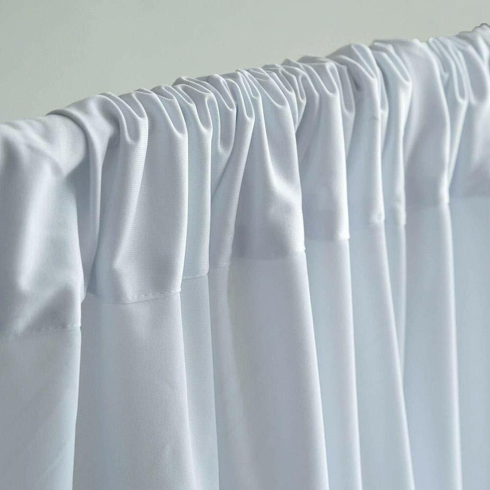 10 feet x 10 feet Polyester Backdrop Drapes Curtains Panels w/ Rod Pockets