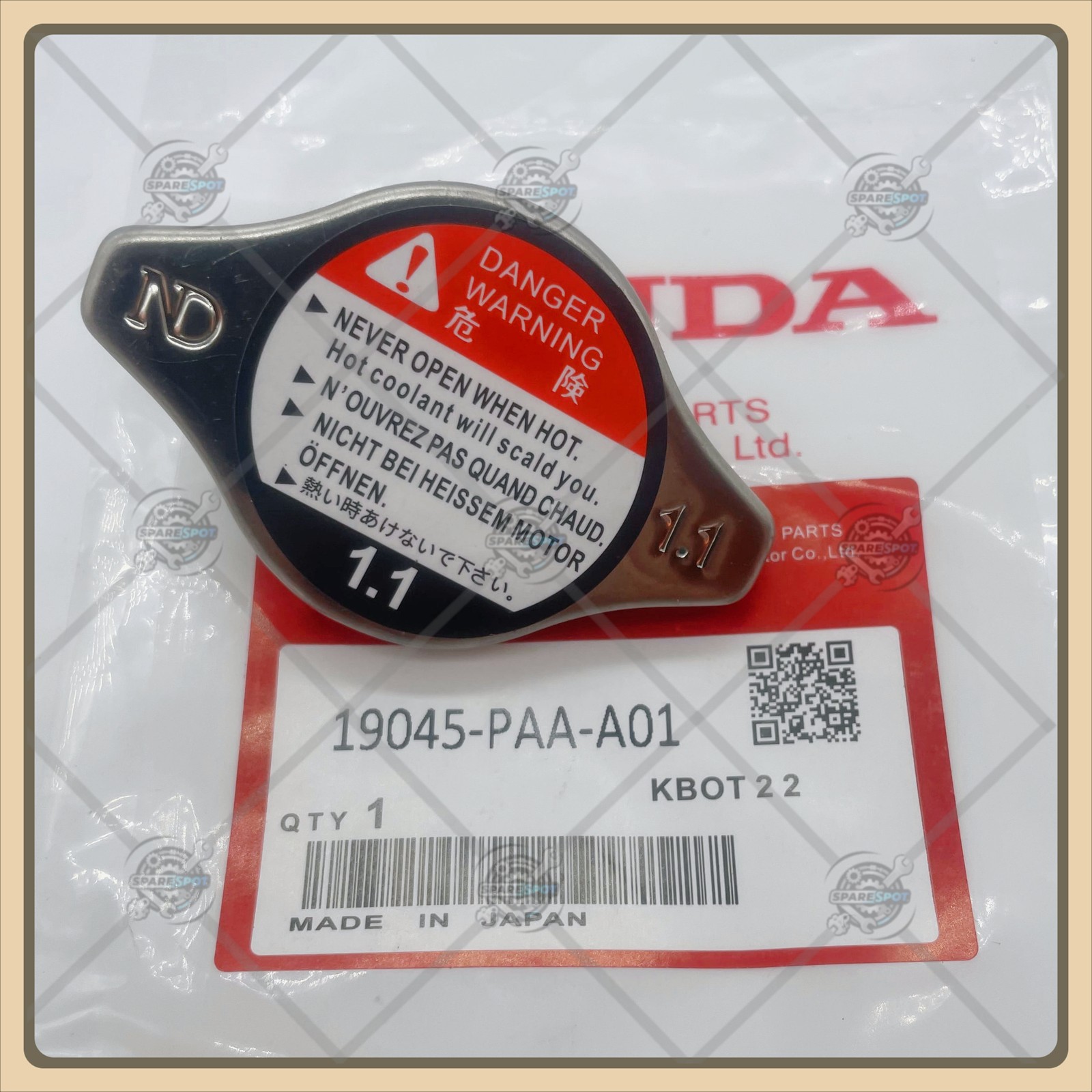 OEM Cooling Radiator Cap For HONDA Accord Acura CL TL USA 19045-PAA-A01