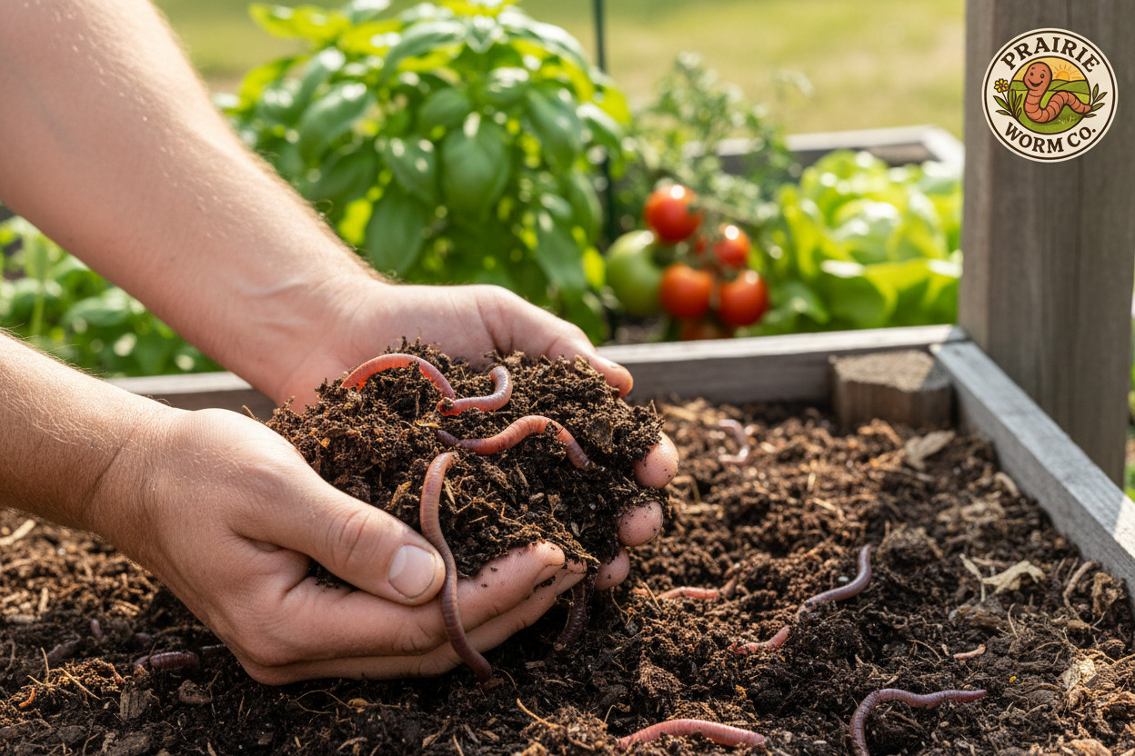 100 + Red Wiggler Worms / Healthy & Fresh Composting Worms 🪱 Ready to Ship