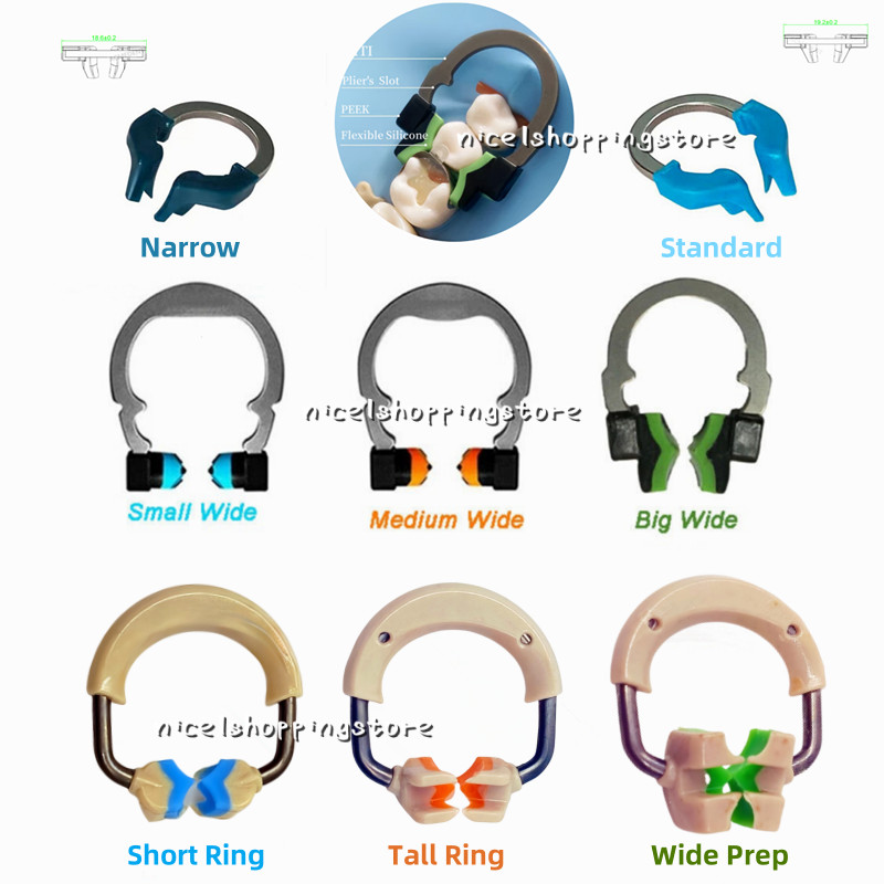 Dental Matrix Bands Ring Sectional Matrice Clamp Fit Garrison Palodent V3 System