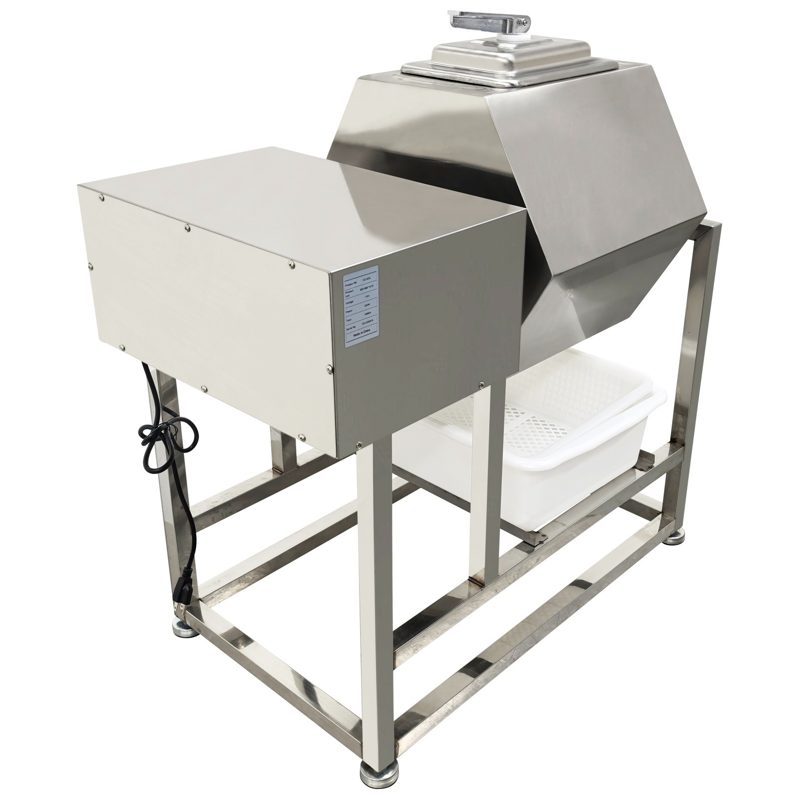 70L Commercial Meat Vegetable Tumbler Marinator Hexagonal Stainless Steel 110V