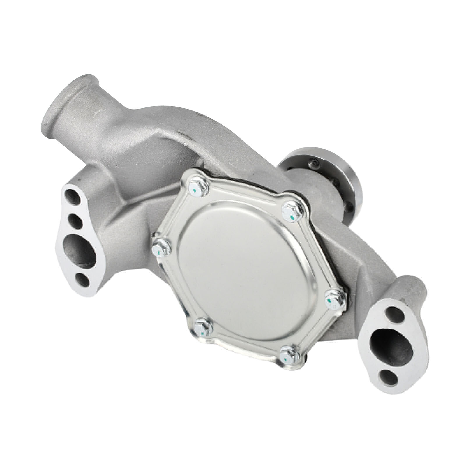 High Volume Satin Short Water Pump For Small Block Chevy SBC 283 305 327 350 400