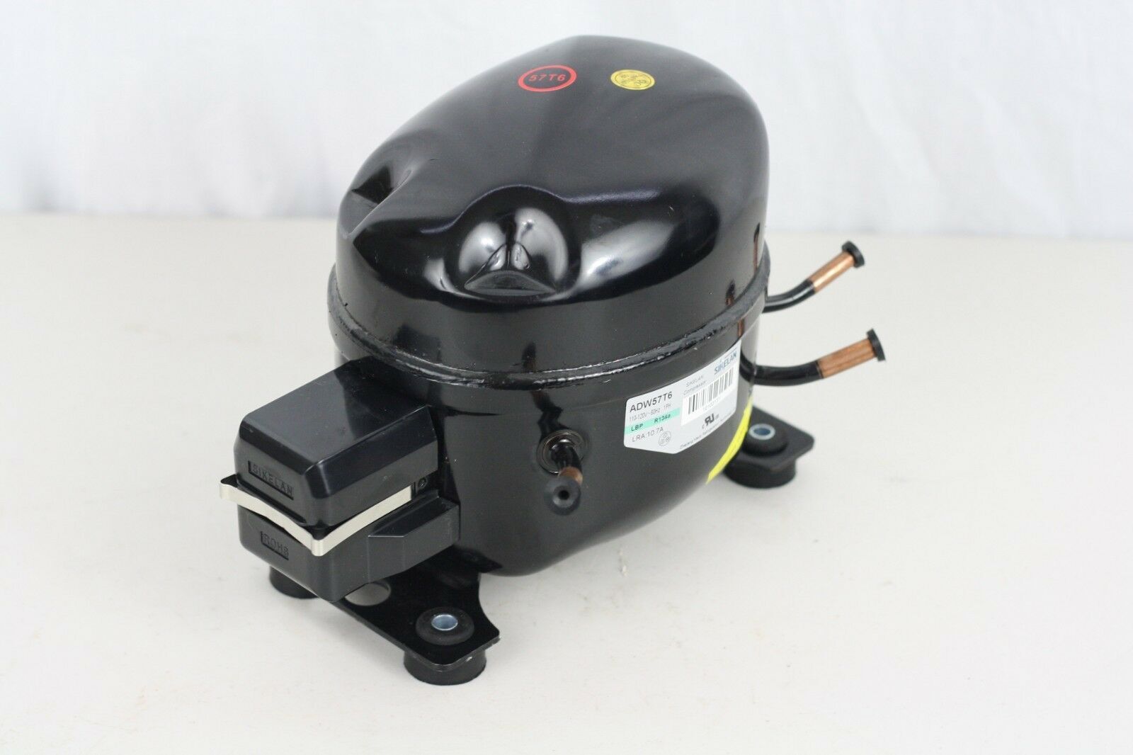 SIKELAN ADW57T6 REFRIGERATION COMPRESSOR 1/4 HP 546BTU 110-120V R134A 50-60HZ