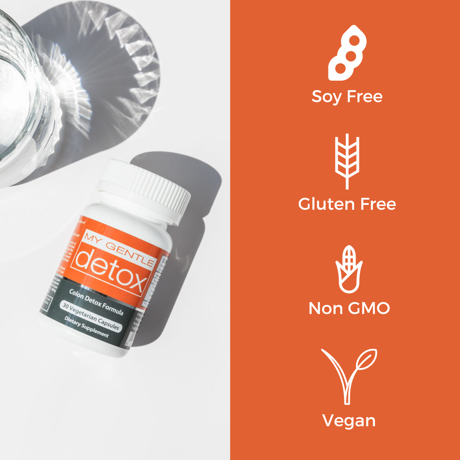 Herbal Nitro My Gentle Detox - Advanced Colon Cleanse Detox for Women & Men