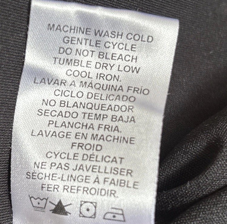 Edwards Point Grey Ladies Wrap Dress Sm Black Hospitality Uniform Recycled Poly