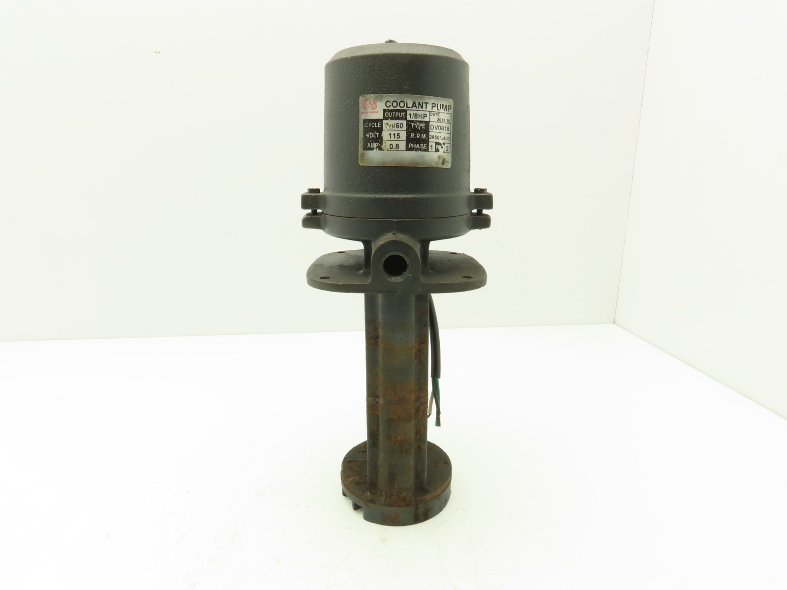 Large Harbor DV0818 Vertical Coolant Oil Pump 1/8Hp 115V 1PH 3/8" Outlet
