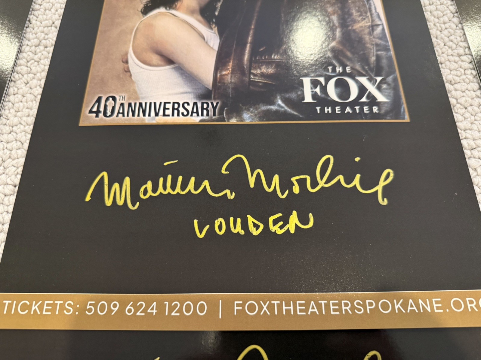 VISION QUEST - 40th Anniversary Mini Poster Signed By Matthew Modine! READ BELOW