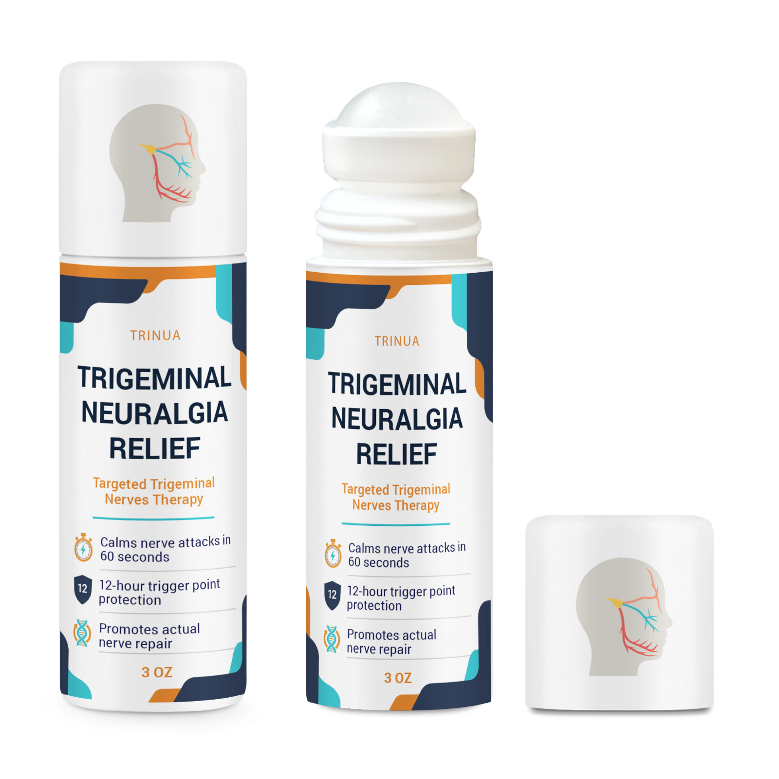 Trigeminal Neuralgia Treatment Roll-On | Nerve Pain Relief | 10 Active Compounds
