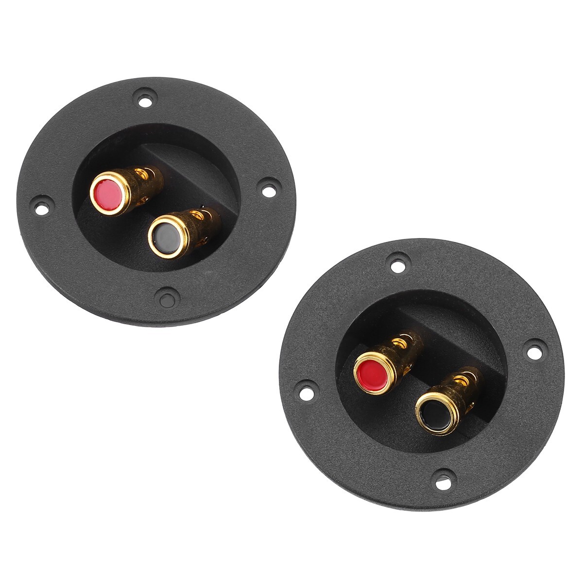 2Pcs Speaker Box Terminal Round Spring Cup Connector Subwoofer Enclosure New