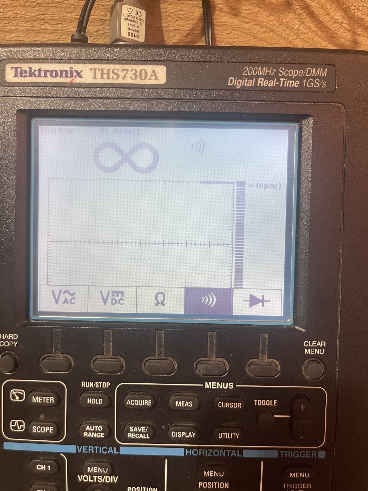 TEKTRONIX THS730A 200MHZ SCOPE/DMM DIGITAL REAL-TIME 1GS/S