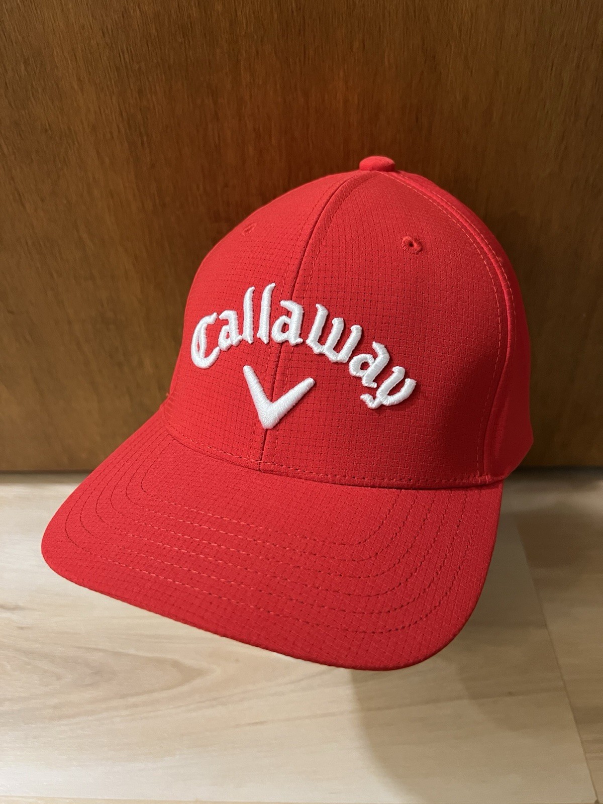 NWT Callaway Performance Pro Odyssey Red Adjustable Strapback Golf Hat Cap New