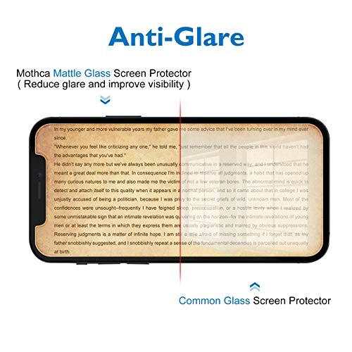 Matte Glass Screen Protector for iPhone 12 Pro/12 Anti-Glare & Anti