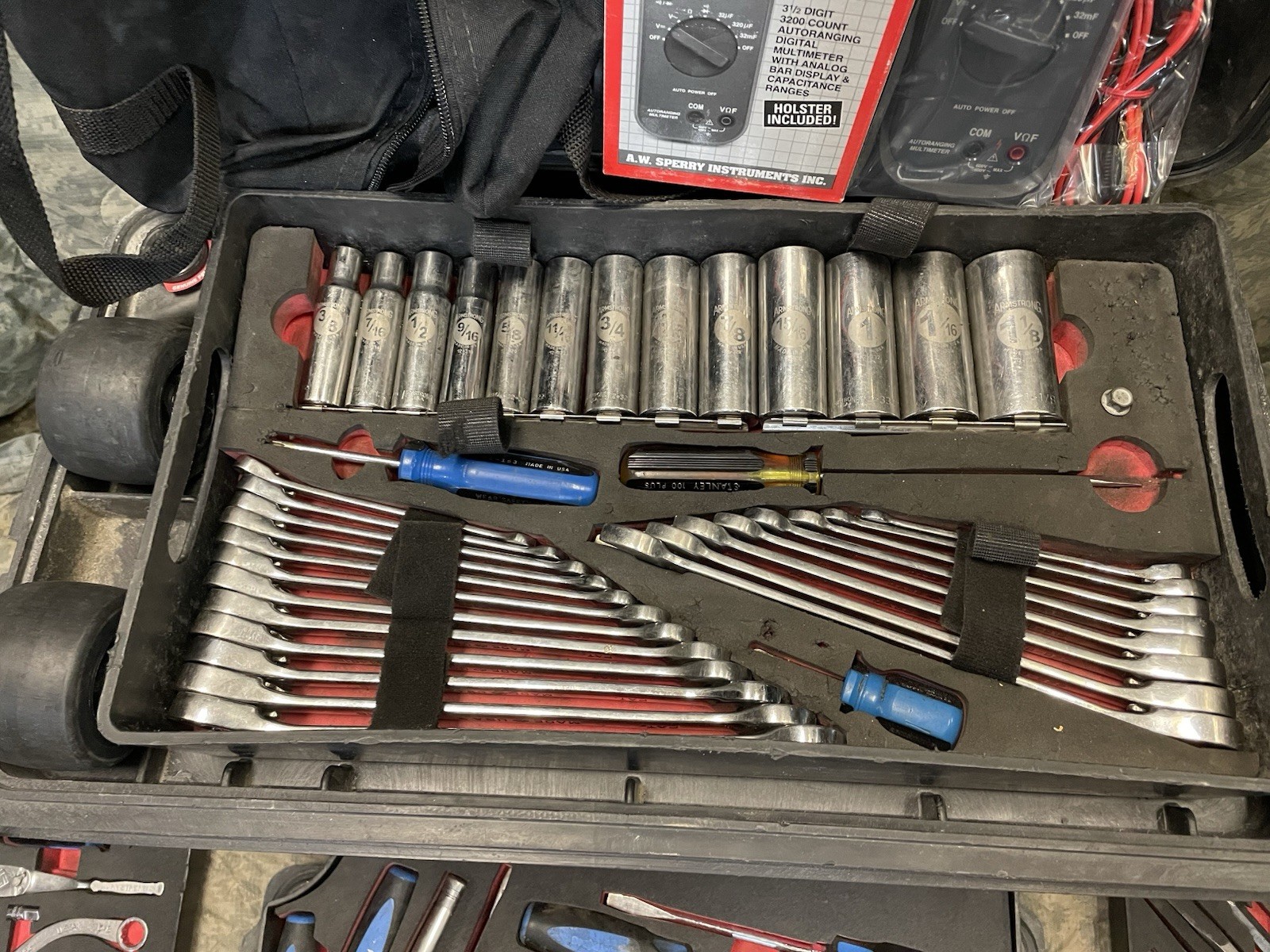 ARMSTRONG MILITARY TOOL KIT SET GENERAL MECHANIC USMC GMTK with Top Tray