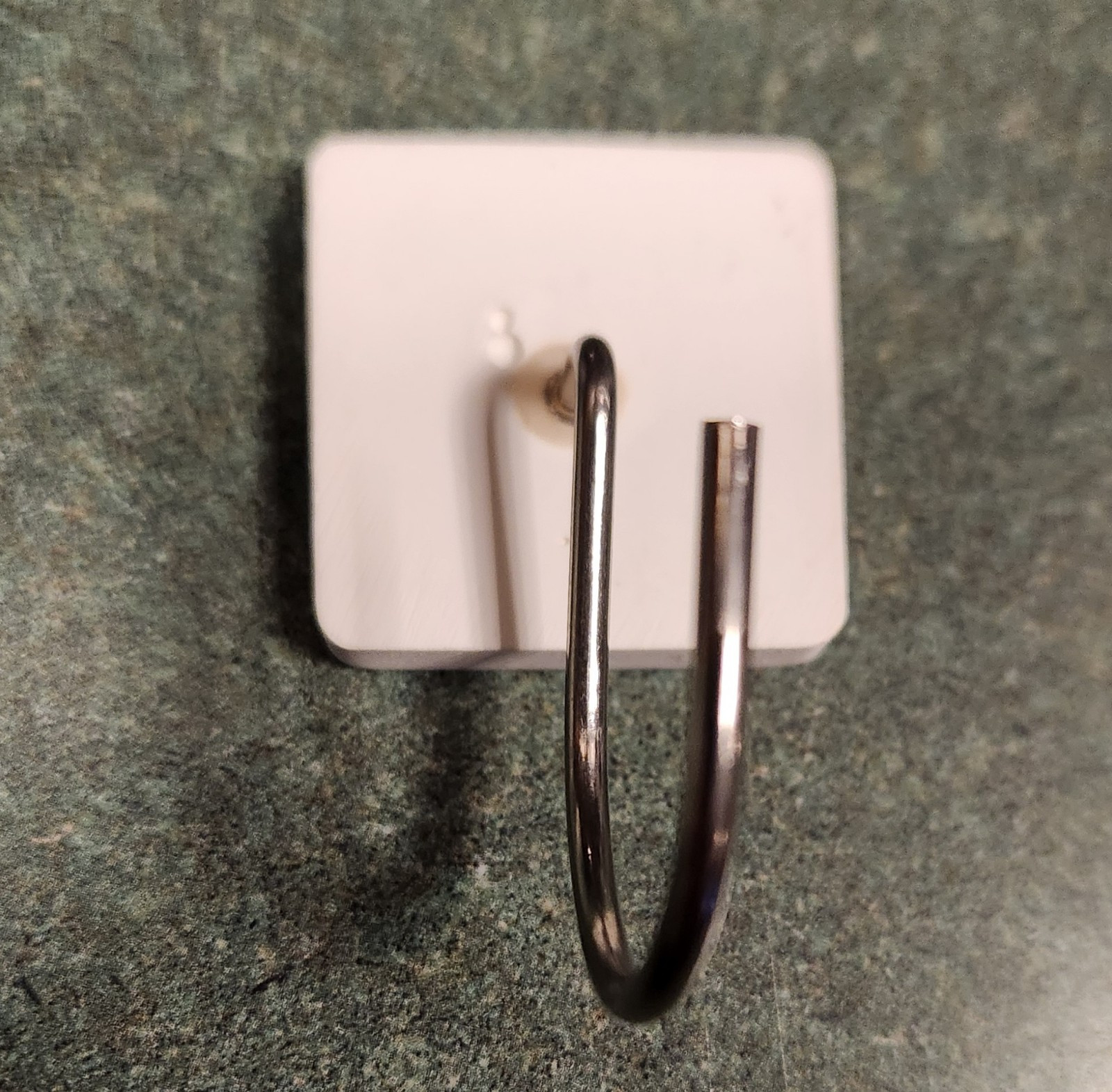 Shower Curtain Hooks 12 pc 1.25" Tiles With Stainless Steel for Bathroom Decor