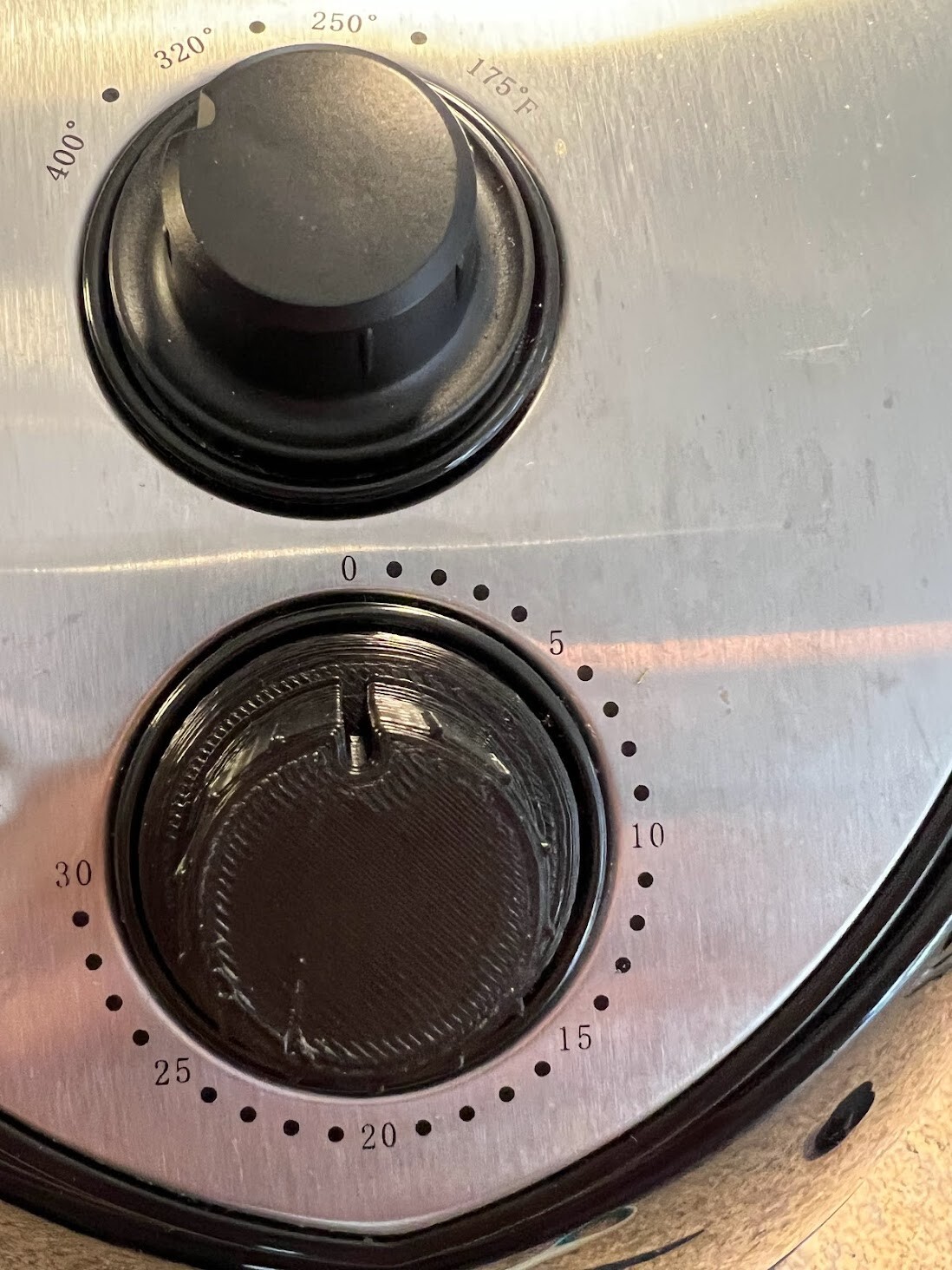 Upgraded replacement timer knob for Faberware Air Fryer HF-919B