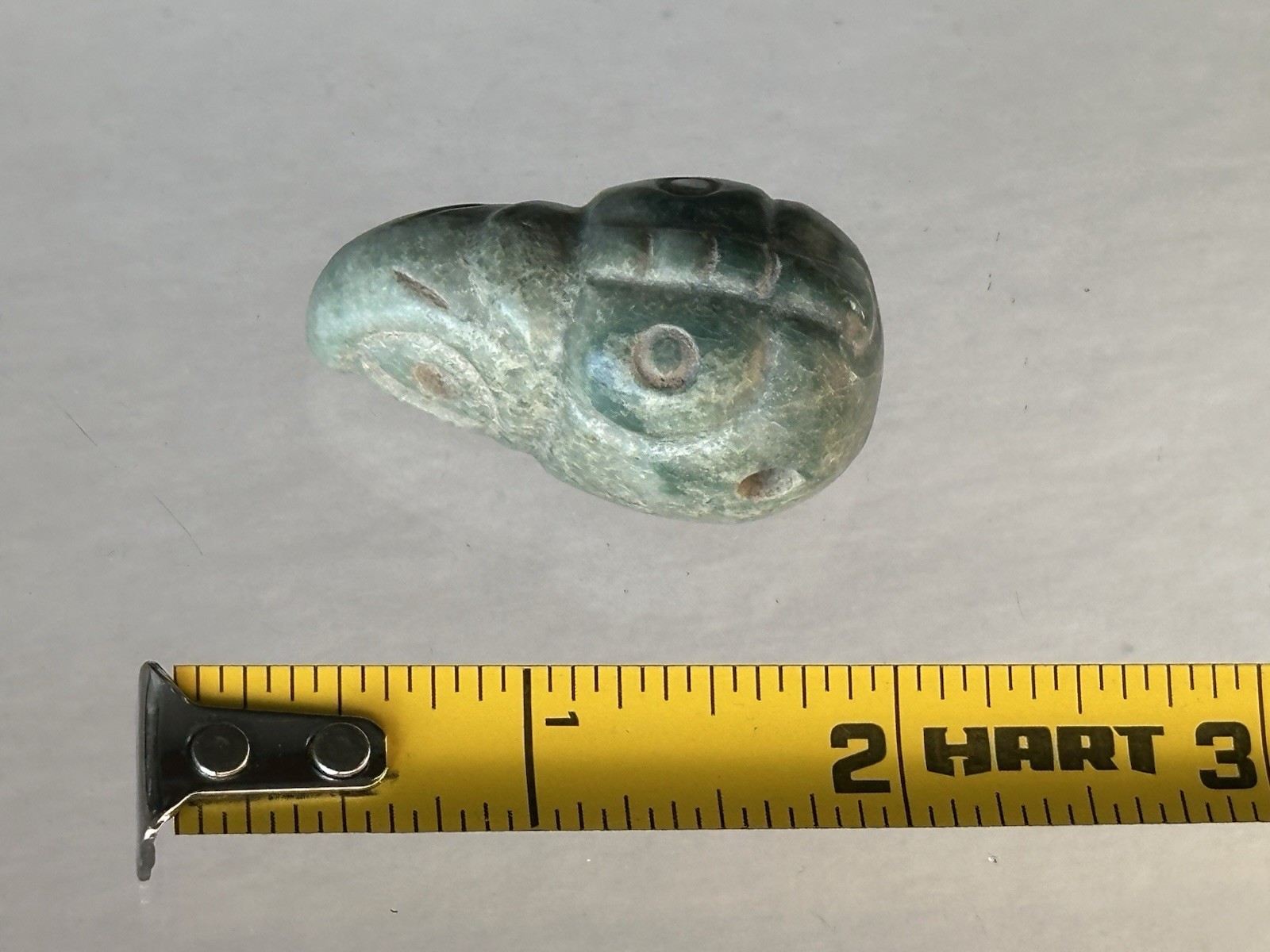 EXCEPTIONAL PRE-COLUMBIAN BIRD EFFIGY MAYAN JADE PENDANT FIGURINE IDOL MAYA, COA