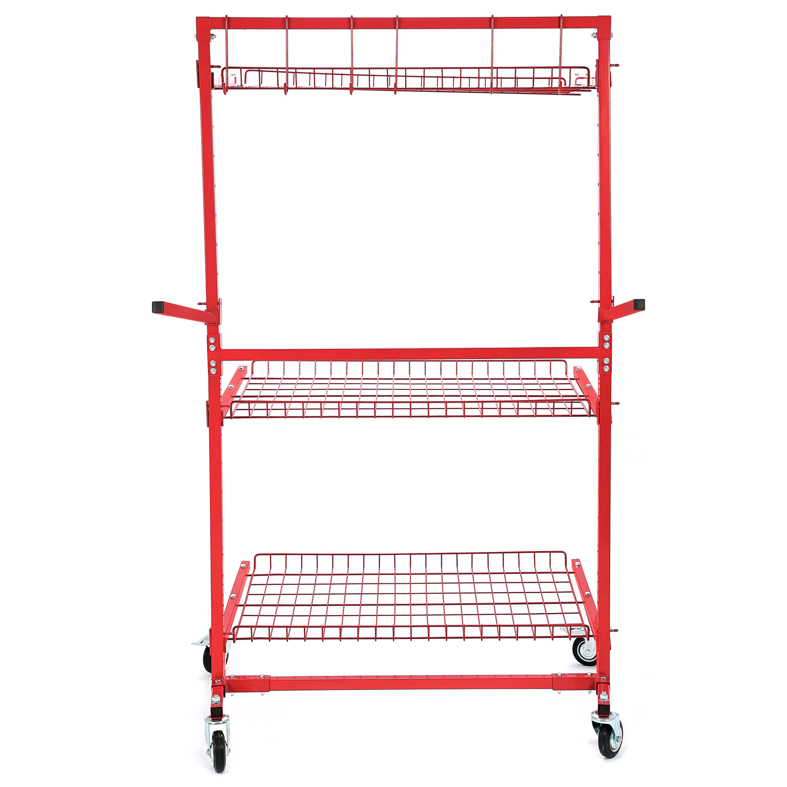 Auto Parts Storage Rack - 3 SHELF - Tools Trolley Adjustable Painted Collision