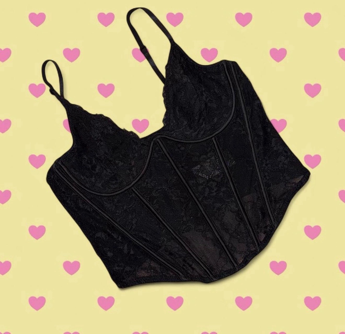 ㅤꨄ︎ Garage Black Going Out Corset