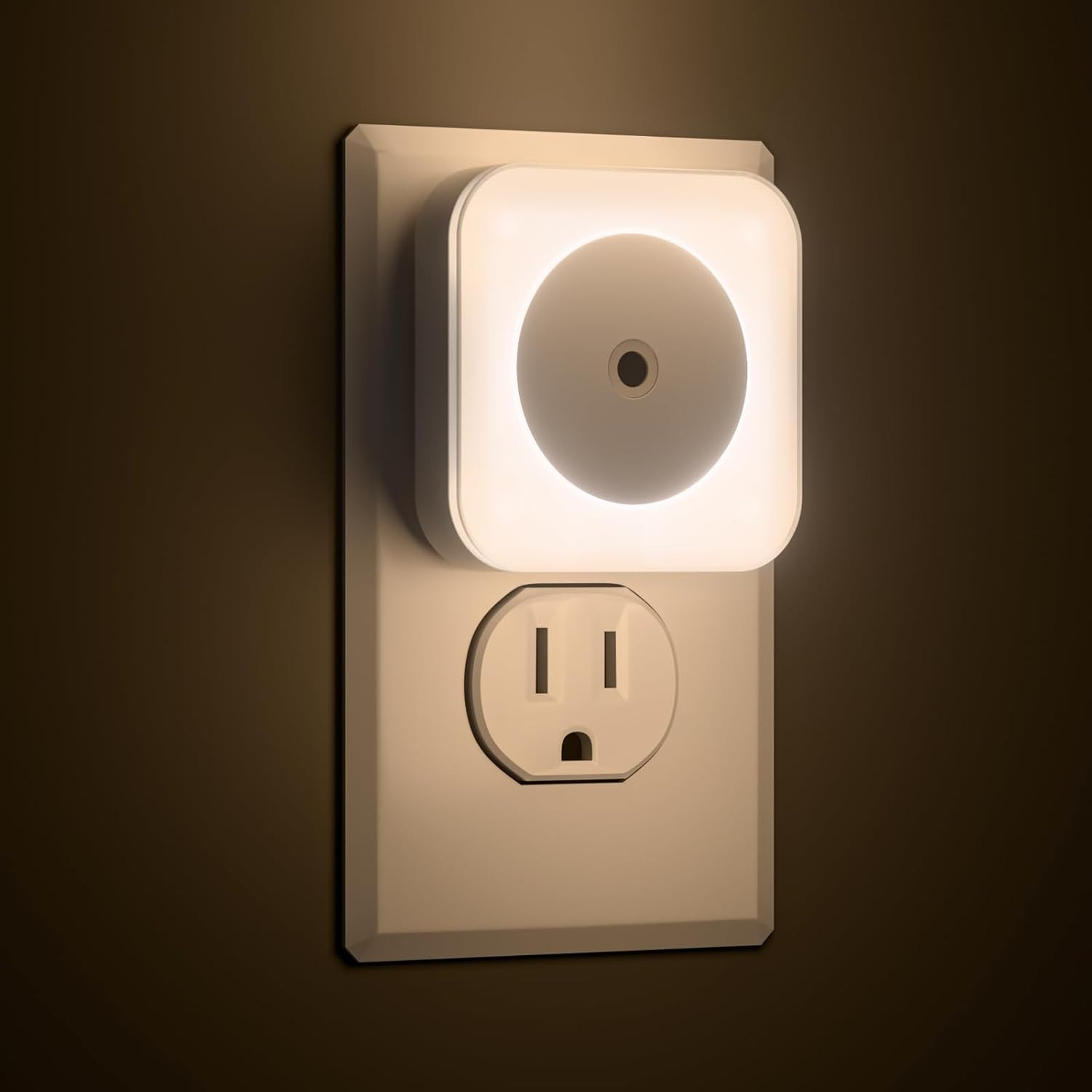 6-Pack LED Night Lights Plug into Wall,Bright Nightlight Auto-On/Off and Dimmabl