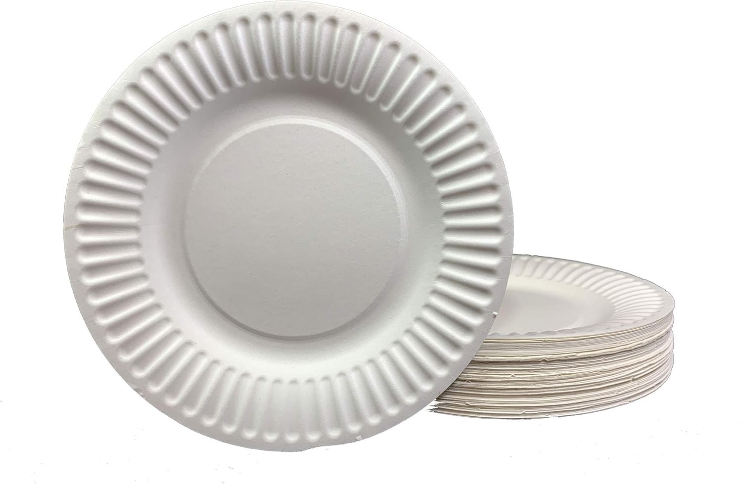 Microwave Safe Paper Plates - 100 Disposable 6-Inch Plates for All Occasions