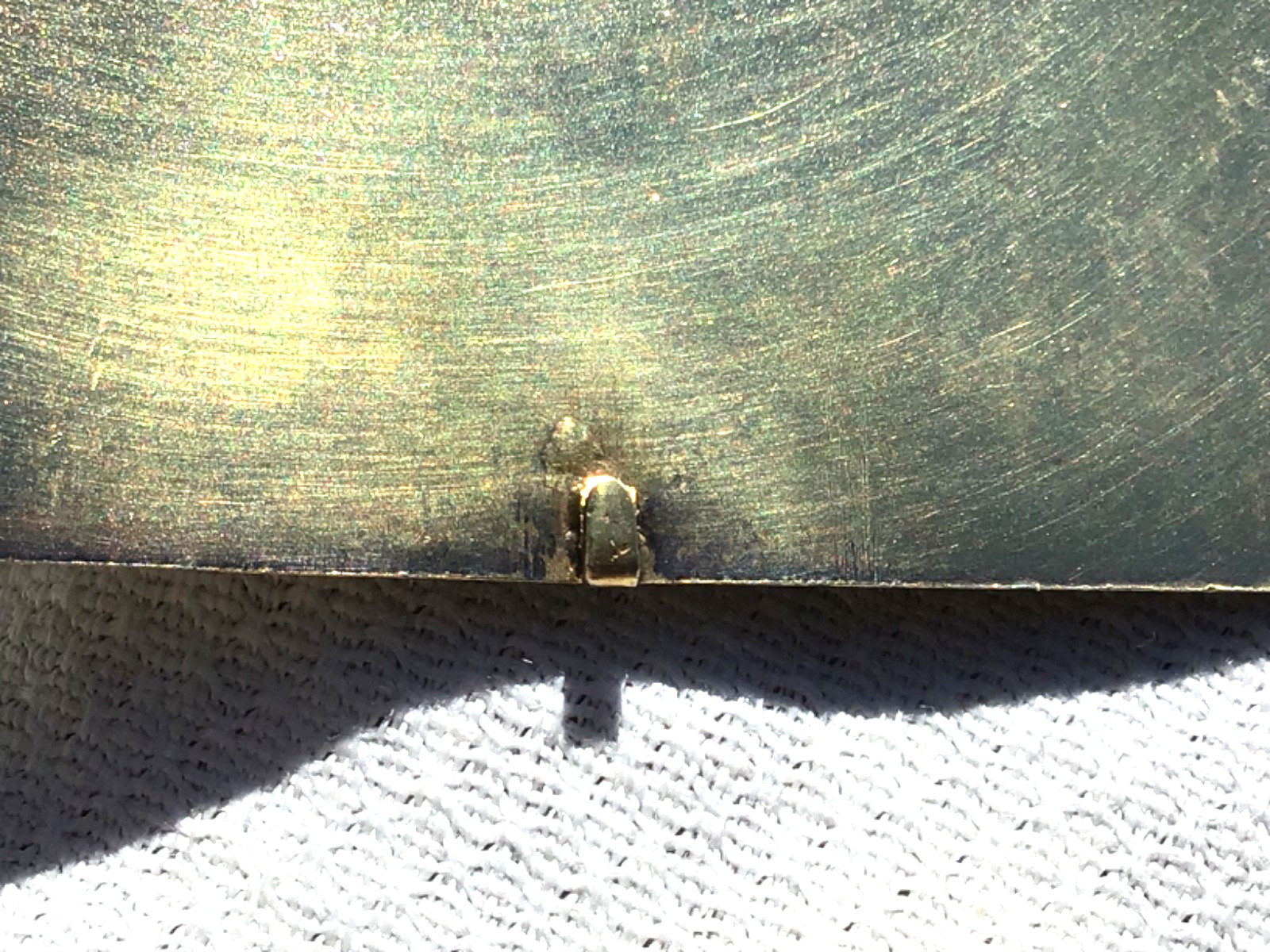 Gilt sterling Edwardian calling card case with hand chain William Kerr Co 1905