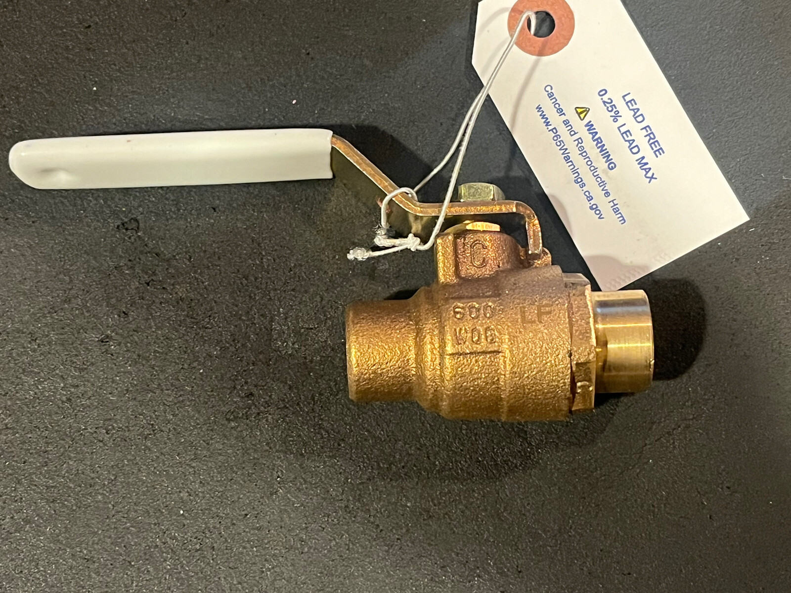 Box 10) 1/2" Full-Port Lead Free Bronze Ball Valves 600 WOG, Solder, MADE IN USA