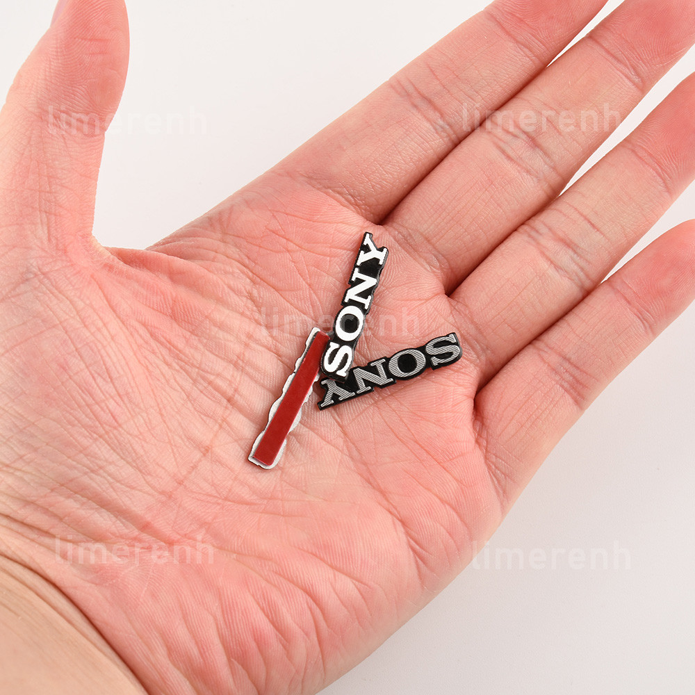 4pcs DIY Sony aluminum logo badge replacement piece 30mm X 5mm