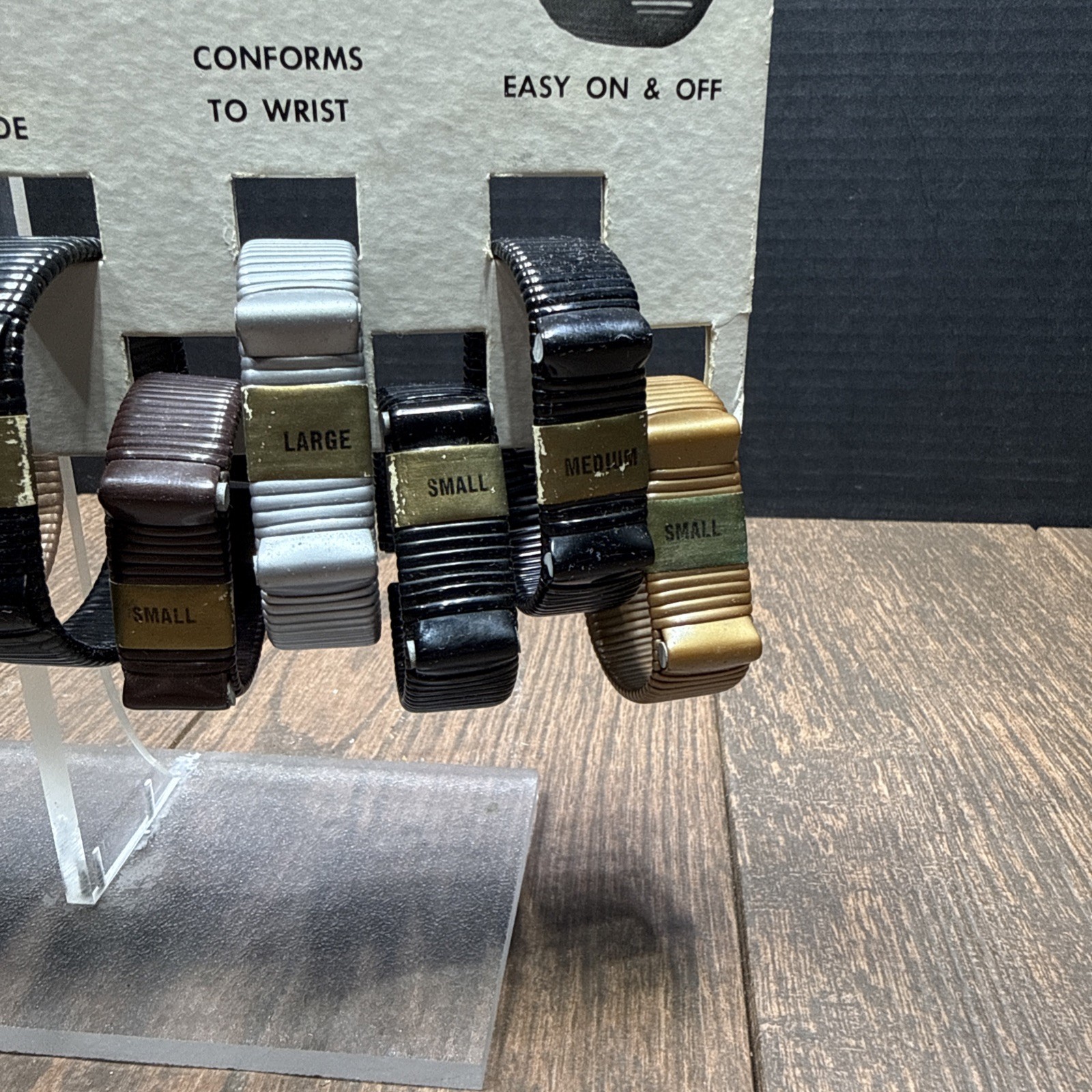 Vinyloy WATCH BAND Countertop Store Display with Watchbands / NOS / Advertising