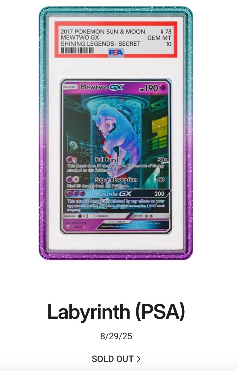 GradedGuard PSA Graded Card Case Guard Protector LABYRINTH Limited Edition