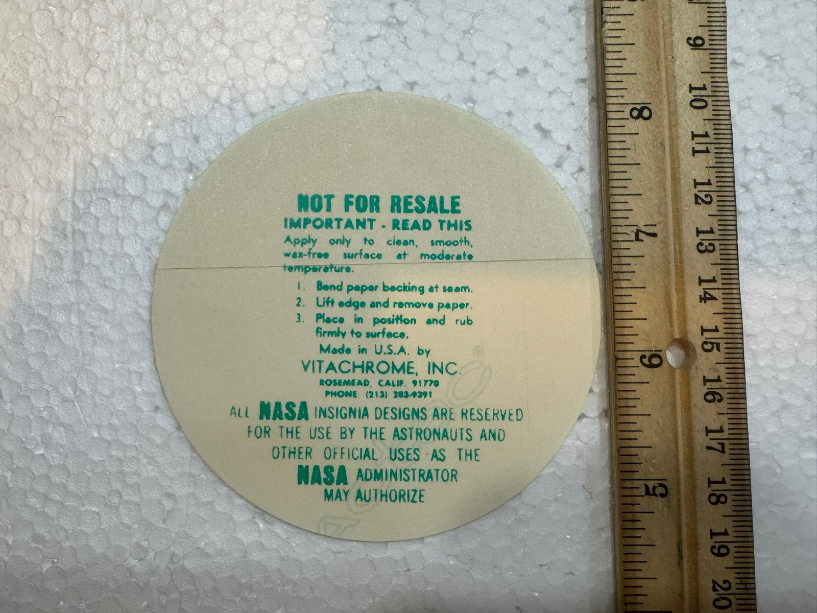 Vintage 1973 Snoopy - Skylab 2 - LBJ Space Center Sticker