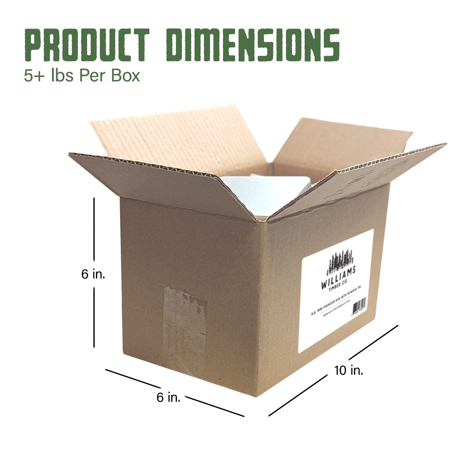 Mini Firewood & Fatwood - 100% Ash Hardwood - 4in Lengths - 5Lbs